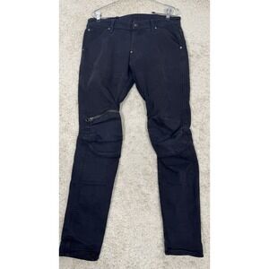 G-Star Raw 5620 3D Zip Knee Skinny Original Jeans Mens 32X30 Streetwear Hip-Hop